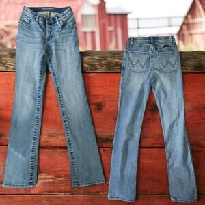 Wrangler Willow Mid Rise Performance Waist Boot Cut Ultimate Riding Jeans 27x38